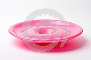 Pink Toy Toy Frisbee White Background