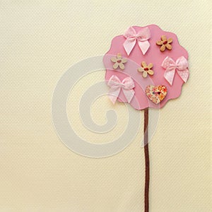 Pink Tree Craft