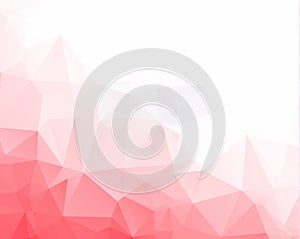 Pink triangle background design. Geometric background in Origami