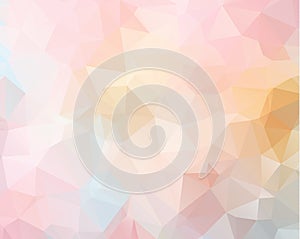 Pink triangle background design. Geometric background in Origami