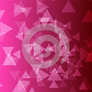 Pink triangle intensive vector background