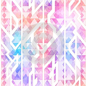 Pink triangle seamless pattern