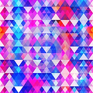 Pink triangle seamless pattern
