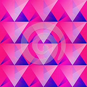 Pink triangle seamless pattern