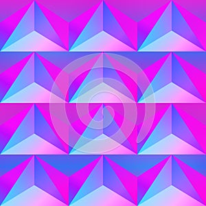 Pink triangle seamless pattern