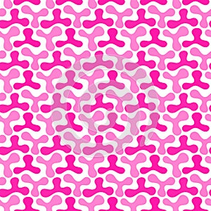 Pink triangular spots seamless pattern