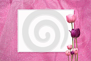Pink Tulip Frame