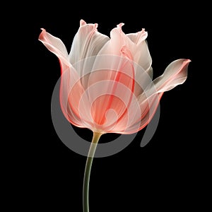 Pink Tulip: Layered Translucency In Uhd Image