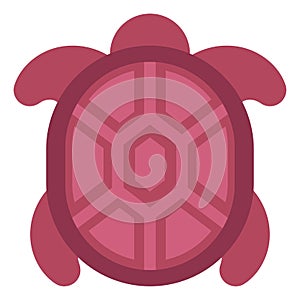 Pink turtle, icon