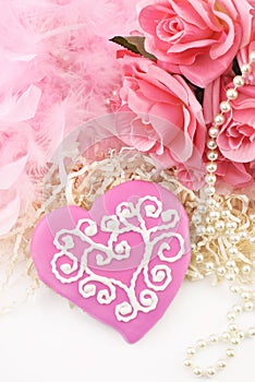Pink Valentines Cookie