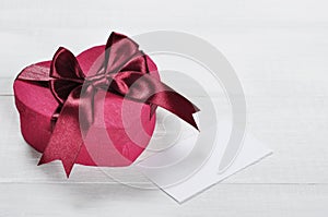 Pink Valentines Day gift box