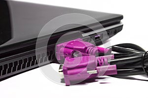 Pink VGA cable