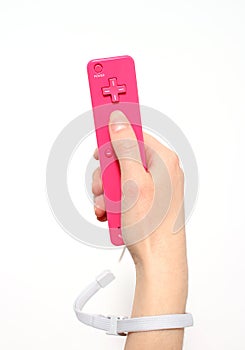 Pink Video Game Controller