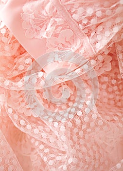 Pink vintage lace