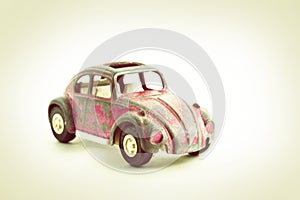 Pink Vintage Toy Car