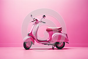 Pink Vintage Vespa Scooter, pink life