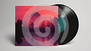 Pink Vinyl With Moon Cover In Max Rive Style