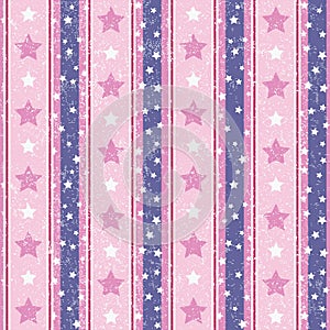 Pink and Violet Abstract Geometric Retro Pattern