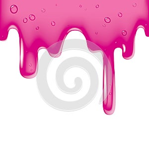 Pink viscous liquid