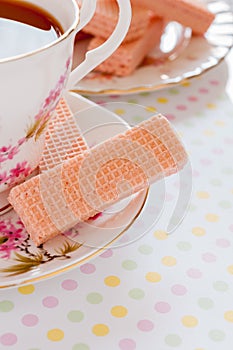 Pink Wafer Biscuits