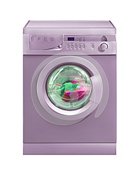 Pink washing machine