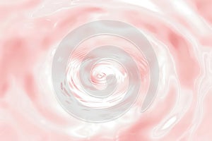 Pink water ripple texture background. 3d rendered rounded ripples on the water. Stylish wallpapers