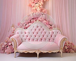 pink watercolor princess chse is an anniversary smash cake backdrop.