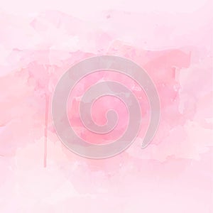 Pink watercolor subtle vector background