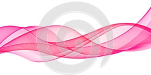 Pink wave abstract background design element - curves banner