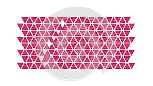 Pink & White Abstract Triangle Geometric Pattern, vector design Generative AI