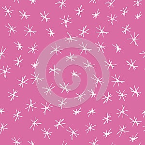 Pink and white asterix background pattern design photo