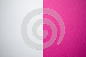 Pink and white equally divided background