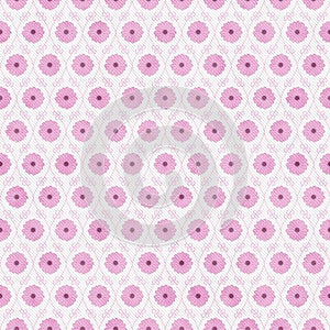Pink and White Flower Repeat Pattern Background