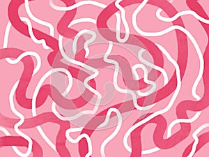 Pink white lines valentines background