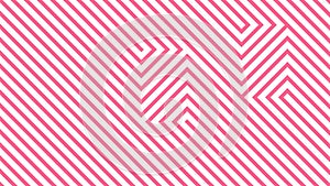 Pink and white striped background. Abstract geometric pattern. Vector illustration.