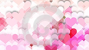 Pink and White Valentines Background Vector Illustration