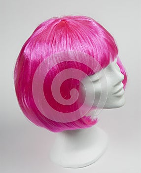 Pink wig