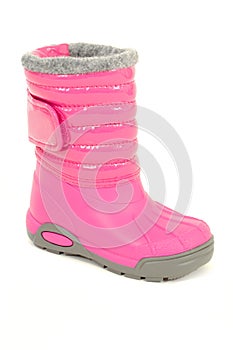 Pink winter boot