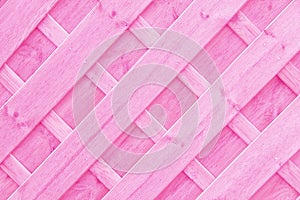 Pink Wooden lattice or trellis background