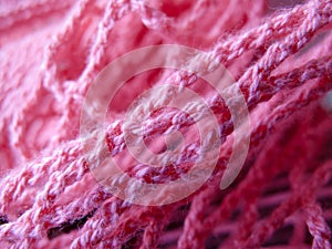 Pink Wool Knitting