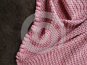 Pink wool texture, rouse background