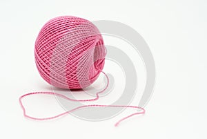 Pink yarn