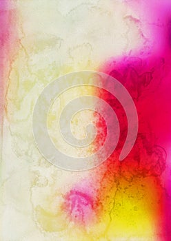 Pink Yellow and Beige Watercolor Background Graphic