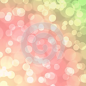 Pink Yellow Green Bokeh Glitter Balloon Abstract Background