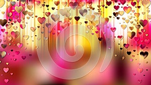 Pink and Yellow Valentines Day Background Vector