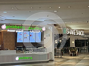 Pinkberry and Shake Shack at City Center Doha in Qatar