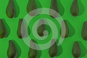 a pinkerton avocado flat lay pattern