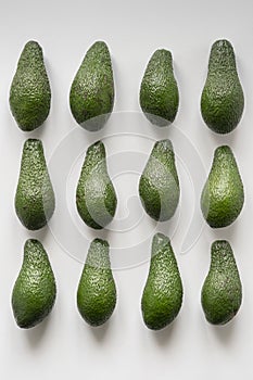 a pinkerton avocado flat lay pattern