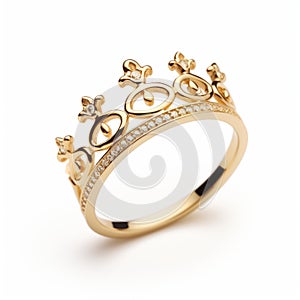 Pinkey Gold Ring - Crown Inspired Design - Kouta Hirano Style
