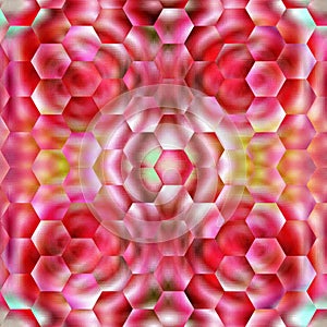 Pinkish And Yellowish geometrical Illustration